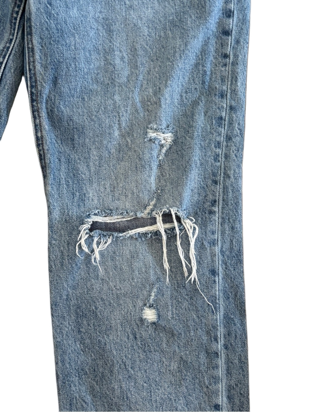Denim Forum The Joni High Rise Loose Jeans Blue Size 24 - Picture 10 of 11